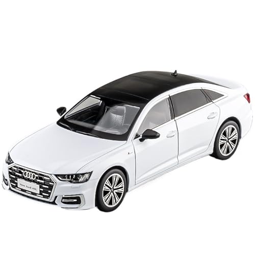 For 1/18 Neue A6 Limousine Legierung Modell Legierung Auto Modell Sound Und Licht Metall Spielzeug Auto Auto Modell Sammlerstücke Ornamente(White) von NNYIMJ