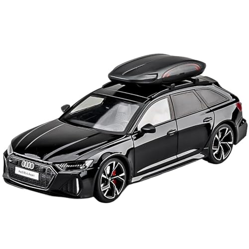 For 1/18 RS6 AVANT MODELL SUV Legierung Automodel Mit Sound Und Licht Höhle Metall Spielzeugauto Automodel Sammlerstück Ornament(Schwarz) von NNYIMJ