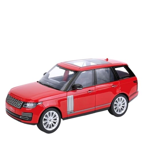 For 1/18 Range Rovr 50th Anniversary Edition-Schwarz SUV Simulation Legierung Auto Modell Spielzeug Auto Dekoration Material Zink-Legierung(Rot) von NNYIMJ