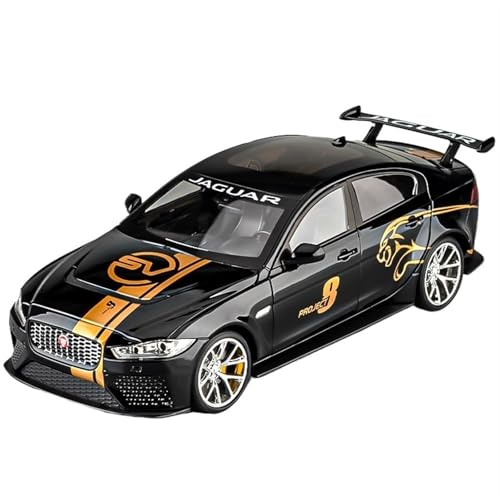 For 1/18 XE SV PROJEKT 8 Sportwagen Spielzeug Legierung Modell Legierung Auto Modell Sound Und Licht Metall Spielzeug Auto Modell Sammlerstück Ornamente(Black) von NNYIMJ