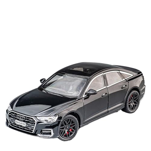 NNYIMJ for 1/24 A6L 55TFSI Limousine Legierung Automodell Ornament Limousine Automodell Druckguss Zinklegierung Spielzeugauto(Black) von NNYIMJ