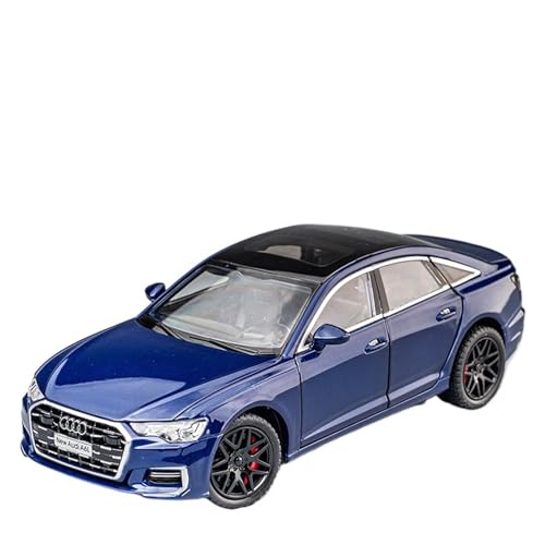 For 1/24 A6L 55TFSI Limousine Legierung Automodel Ornament Limousine Automodel Spritzguss Zink-Legierung Spielzeugauto(Blue) von NNYIMJ