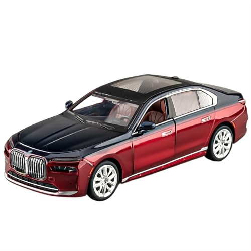 For 1/24 BM I7 Red Car Alloy Automodell with Sound And Light Grotte Metal Toy Car Sammlerstücke(Red) von NNYIMJ