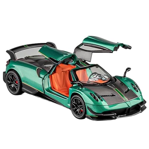 NNYIMJ for 1/24 Huayra Supercar Legierungsmodell Legierungsautomodell Sound Und Licht Metallspielzeugauto Automodell Sammlerornamente(Green) von NNYIMJ