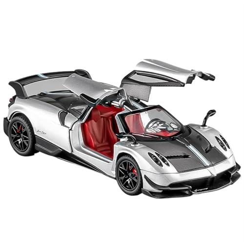 For 1/24 Huayra Supercar Legierung Modell Legierung Auto Modell Sound Und Licht Metall Spielzeug Auto Auto Modell Sammlerstücke Ornamente(Silber) von NNYIMJ