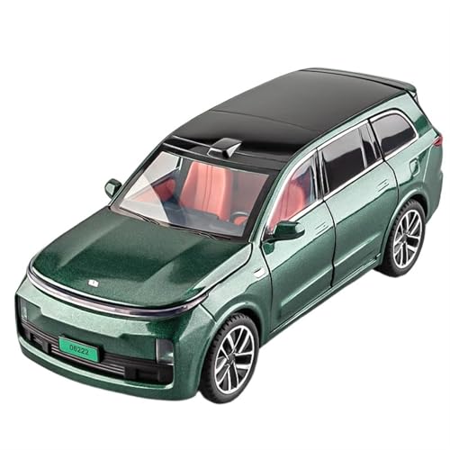 For 1/24 Ideal L9 Automodel Neue Energie Auto Legierung Automodel Mit Sound Und Licht Höhle Metall Spielzeug Auto Automodel Sammlung Ornamente(Grün) von NNYIMJ