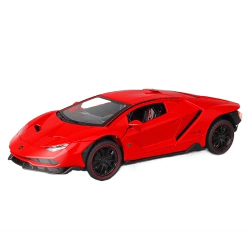 For 1/24 Lambo LP770 Simulation Sportwagen Legierung Spielzeug Auto Modell Spritzguss Auto Legierung Auto Modell Sammlung Ornamente Sound Und Licht Spielzeug(Rot) von NNYIMJ