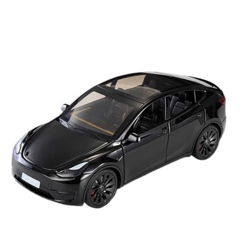 For 1/24 ModelY Schwarz Neue Energie Straßenbahn Modell Sound Und Licht Spielzeug Auto Spritzguss Modell Simulation Legierung Auto Modell Sammlung Ornamente(Black) von NNYIMJ