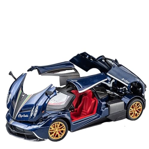 For 1/24 Pagani Fengshen Sportwagen Legierung Auto Modell Spielzeug Auto Ornamente Simulation Auto Modell(Blue) von NNYIMJ