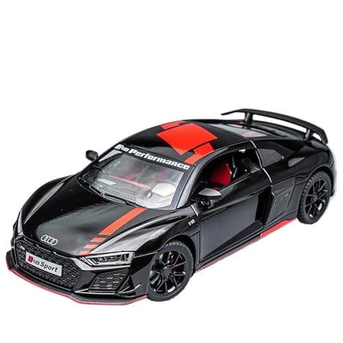 For 1/24 R8 Sportwagen Legierung Auto Modell Spielzeug Auto Sammlung Ornamente Simulation Supercar Modell Auto(Black) von NNYIMJ