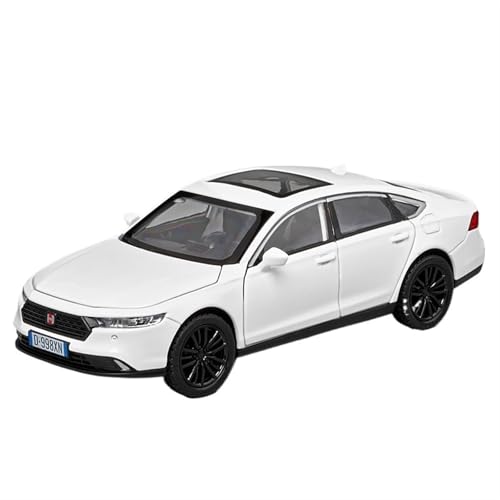 For 1/32 Civic Type Benutzerdefinierte Version Der Legierung Auto Nachahmung Echte Metall Offene Tür Sound Und Licht Spielzeug Auto(Weiß) von NNYIMJ