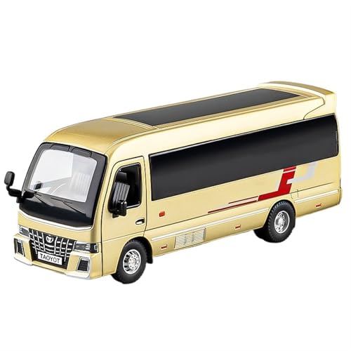 For 1/32 Coaster Bus Model Bus Toy Business Car Legierung Modell Legierung Auto Modell Sound Und Licht Metall Spielzeug Auto Modell Sammlung Ornamente(Gold) von NNYIMJ