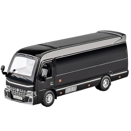 For 1/32 Coaster Bus Model Bus Toy Business Car Legierung Modell Legierung Auto Modell Sound Und Licht Metall Spielzeug Auto Modell Sammlung Ornamente(Schwarz) von NNYIMJ