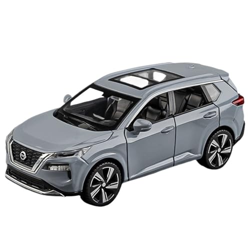 NNYIMJ for 1/32 Kizuna X-Trail SUV Legierungsmodell Legierungsautomodell Sound Und Licht Metallspielzeugauto Automodellsammlung Ornamente(Chrome) von NNYIMJ