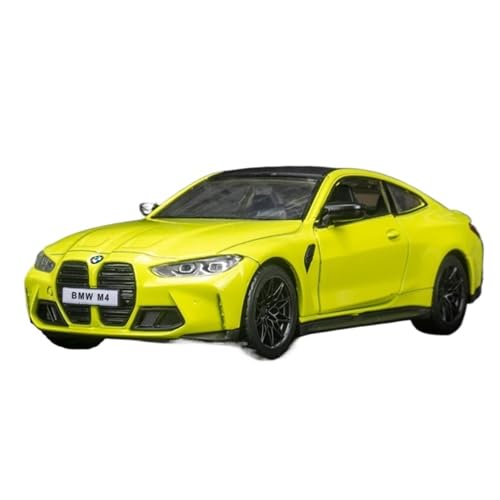 For 1/32 M4 G82 Alloy Sportwagen Modell Doppel Tür Rückkehr Sound Und Licht Spielzeug Auto Sammlerstücke(Yellow) von NNYIMJ