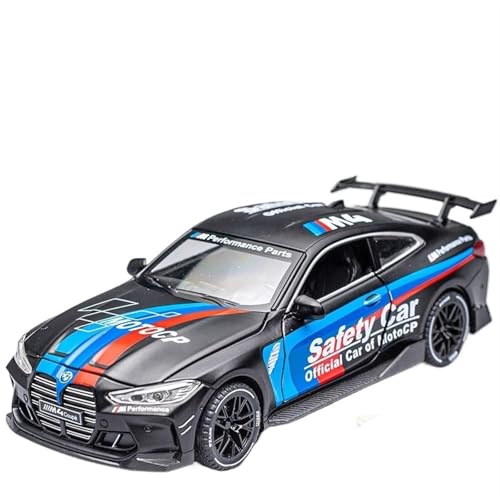 For 1/32 M4 Racing Safety Car Legierung Auto Imitation Echt Auto Modell Ornamente Sportwagen Spielzeugauto(Black) von NNYIMJ