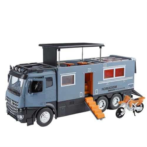 For 1:18 Multifunktionale Legierung Wohnwagen Modell Spritzguss Auto Modell Simulation Legierung Auto Modell Spielzeug Sammlung Ornamente(Blue) von NNYIMJ