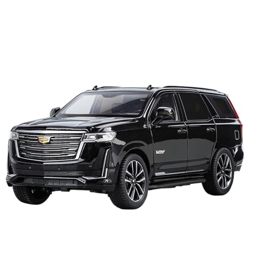 For 1:24 Escalade Schwarz Off-road Fahrzeug Modell Sound Und Licht Spielzeug Auto Spritzguss Legierung Spielzeug Auto Simulation Legierung Auto Modell Sammlung Ornamente(Black) von NNYIMJ