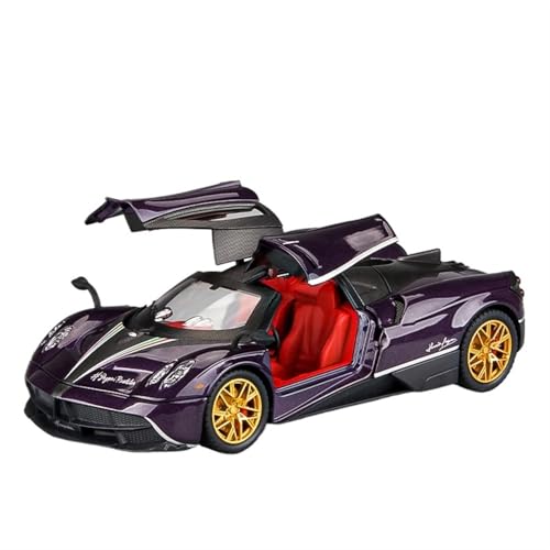 For 1:24 Huayra Dinastia Supercar Modell Legierung Sportwagen Sound Und Licht Spielzeug Auto Spritzguss Modell Simulation Legierung Auto Modell Sammlung Ornamente(Lila) von NNYIMJ