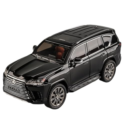 For 1:24 LEXS LX600 SUV Legierung Modell Legierung Auto Modell Sound Und Licht Metall Spielzeug Auto Modell Sammlerstücke Ornamente(Schwarz) von NNYIMJ