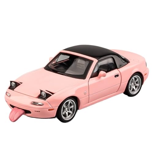 For 1:32 MX-5 Sportwagen Scheinwerfer Können Geklappt Werden Legierung Automodel Sound Und Licht Metall Spielzeug Auto Automodel Sammlerstück Ornamente(Pink) von NNYIMJ