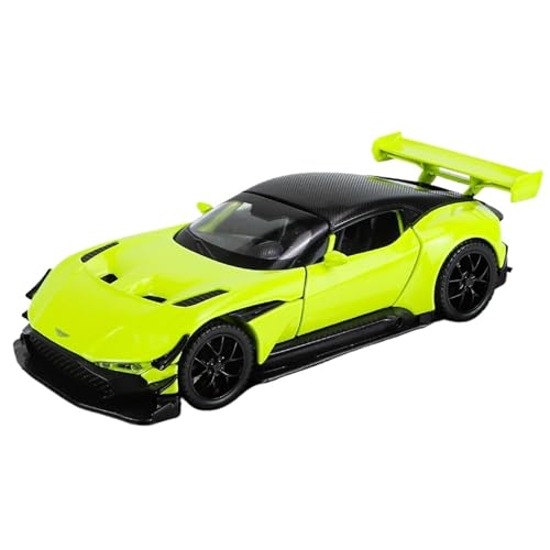 For 1:32 Vulcan Schwarz Sportwagen Modell Sound Und Licht Spielzeug Auto Spritzguss Modell Simulation Legierung Auto Modell Sammlerstück Ornamente(Grün) von NNYIMJ