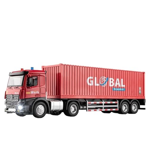 LKW Spielzeug LKW Modell Legierung Modell Sound Und Licht Synchronisation Spielzeug Auto Spritzguss Modell Sammlerstück Ornamente(Rot) von NNYIMJ