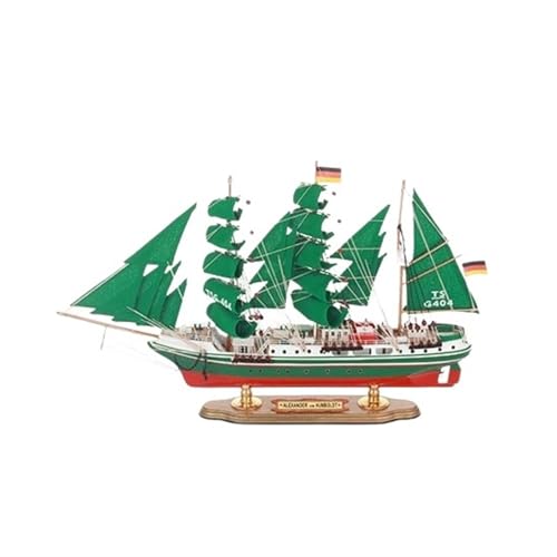 NNYIMJ Alexander Von Humboldt 52 cm europäisches Segelboot aus Holz, handgefertigtes Segelboot-Modell, Holz-Segelboot, Bastelboot, mediterranes Segelboot, Kreuzfahrtschiff, Ornament, Sammlerstück, von NNYIMJ