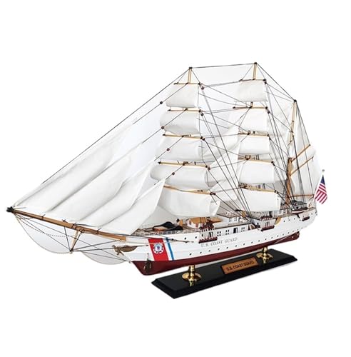 NNYIMJ Amerikanisches Segelboot, 52 cm, Seahawk-Modell, Holz-Segelboot, Bastelboot, mediterranes Segelboot, Kreuzfahrtschiff, Ornament, Sammlerstück, Dekoration für Zuhause von NNYIMJ