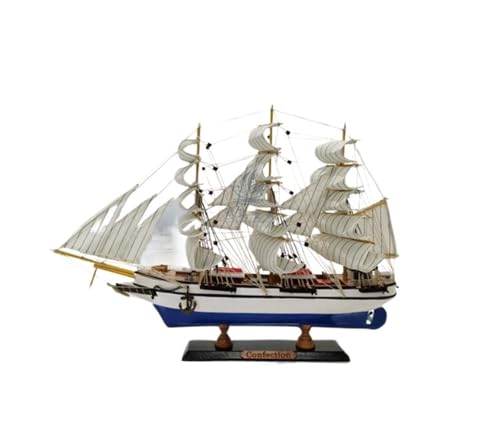 NNYIMJ European Style Smooth Sailing Wooden Boat Model Wooden Sailboat Craft Boat Mediterranean Sailboat Cruise Ship Ornament Collectible Ornament Home Decoration von NNYIMJ