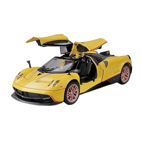 NNYIMJ For 1/32 Huayra Sportwagen-Modell Spielzeug Legierung Modellauto Simulation Legierung Automodell Spielzeug Sammlung Ornamente (Yellow) von NNYIMJ