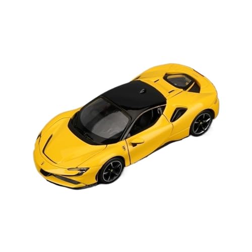 NNYIMJ For 1/32 SF90 Car Model Simulation Alloy Sound And Light Back Toy Collection Ornaments (Yellow) von NNYIMJ