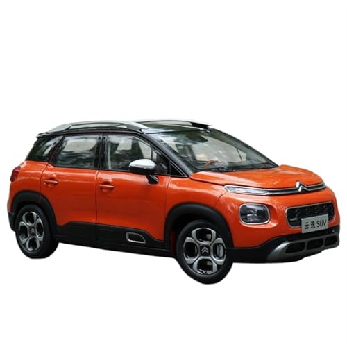 NNYIMJ For Original 1:18 Aircross C4 SUV Liga Simulation Auto Modell Auto Spielzeug Mit Lichtern Druckgussmodell (Orange) von NNYIMJ