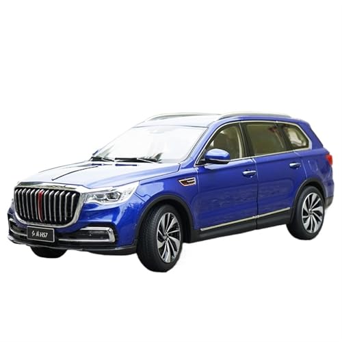 NNYIMJ For Original 1:18 Hongqi HS7 Offroad Simulationsmodell Legierung Auto Spielzeug Mit Licht Druckgussformen (Blau) von NNYIMJ