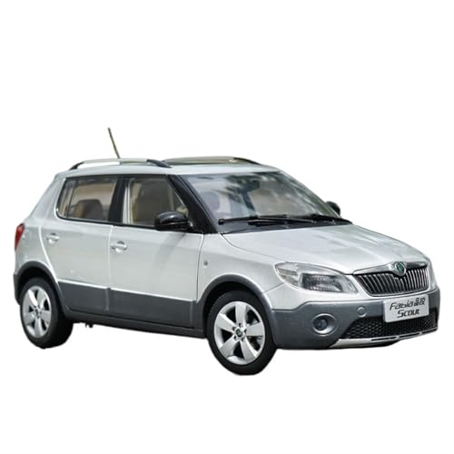 NNYIMJ for Original 1:18 Neue Fabia Scout Legierung Simulation Auto Modell Auto Spielzeug Mit Lichter Druckguss Modell(Silver) von NNYIMJ