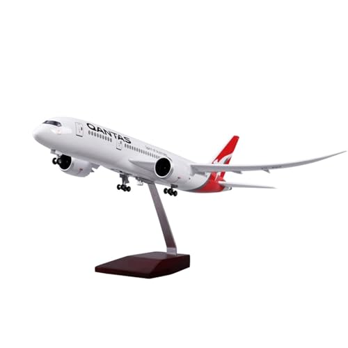 NNYIMJ Für 1/130 Australian Airlines B787 Fluggesellschaftsmodell mit Lichtern Flugzeugmodell Legierung Modell Business Souvenir Sammlerstück Dekoration Handwerk von NNYIMJ