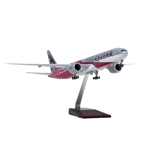 NNYIMJ Für 1/150 Qatar Airways World Cup B777 Airliner Modell Handwerk Luftfahrtmodell Legierung Guss Legierung Modell Business Souvenirs Sammlerstück Ornamente von NNYIMJ