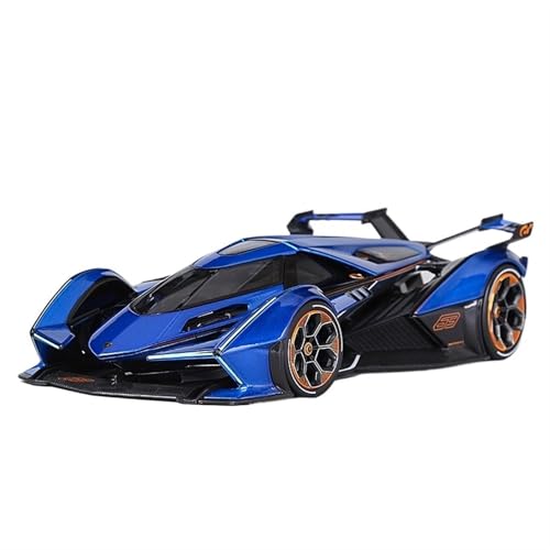 NNYIMJ for 1/18 Lambo V12 Vision Turismo Legierung Automodell Feines Automodell Druckguss-Modellauto Sammlerornament(Blue) von NNYIMJ