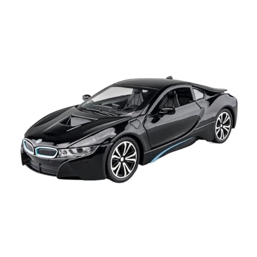 NNYIMJ for 1/22 I8 Legierung Auto Modell Supercar Ornament Spielzeug Auto Modell(Black) von NNYIMJ