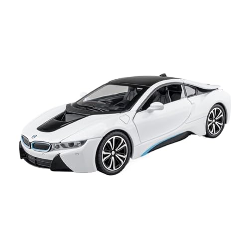 NNYIMJ for 1/22 I8 Legierung Auto Modell Supercar Ornament Spielzeug Auto Modell(White) von NNYIMJ