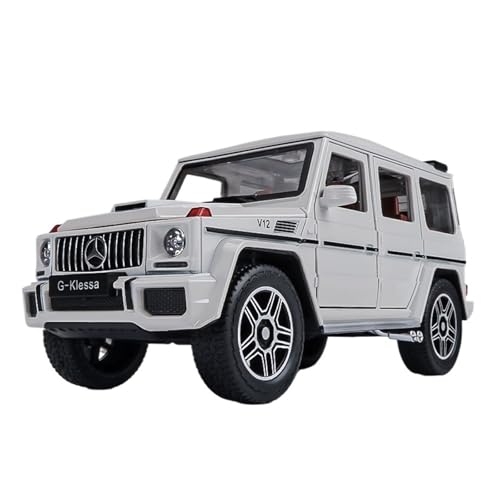 NNYIMJ Für 1/24 AMG G63 Geländewagen-Modell, Spielzeug, Ornament, Simulation, Legierung, Auto-Modellsammlung (weiß) von NNYIMJ