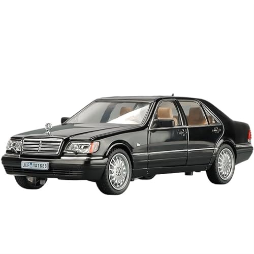 NNYIMJ Für 1/24 Ben 320sel Oldtimer Sportwagen Druckguss Spielzeugauto Metall Spielzeugauto Modell Sound und Licht Spielzeug Schwarz (Schwarz) von NNYIMJ