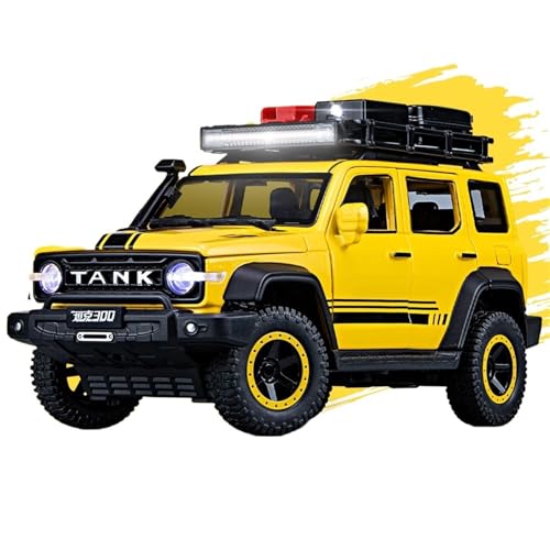 NNYIMJ Für 1/24 TK-300 Version mit gelbem Rand, Modell für Geländewagen, Sound und Licht, Spielzeug, Modell, Druckguss, Simulation, Legierung, Automodell, Sammlung, Ornamente von NNYIMJ