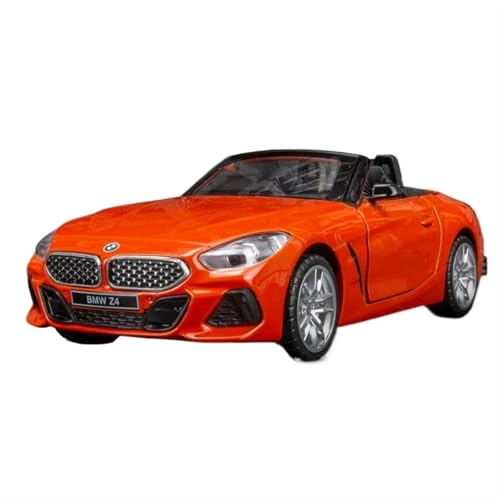 NNYIMJ Für 1/30 Z4 M40i Legierung Sportwagen Modell Metall Cabrio Sound und Licht Pull Back Auto (Orange) von NNYIMJ