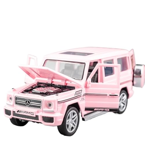 NNYIMJ Für 1/32 Benz G65 Geländefahrzeug, Modelllegierung, Druckguss-Modell, Spielzeugauto mit Licht und Sound (Rosa) von NNYIMJ