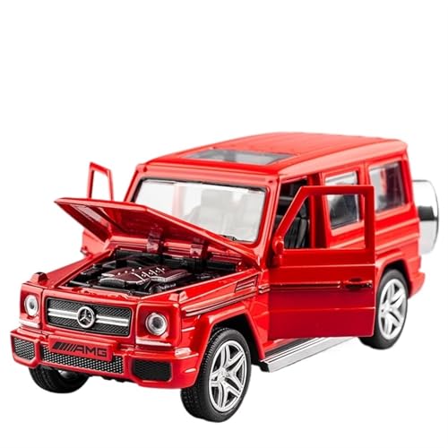 NNYIMJ Für 1/32 Benz G65 Geländefahrzeug, Modelllegierung, Druckguss-Modell, Spielzeugauto mit Licht und Sound (rot) von NNYIMJ