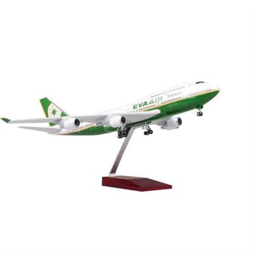 NNYIMJ Für 1:150 EVA Air B747-400 Standardversion Simulation Flugzeugmodell Luftfahrtmodell Flugzeugmodell Legierung Modell Business Souvenirs Sammlung Dekorationen Handwerk von NNYIMJ