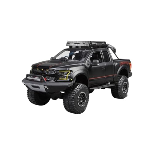 NNYIMJ for 1:24 2017 F-150 Raptor Pickup Truck Legierungsautomodell Exquisites Automodell Druckgussmodell Auto Sammlerornament(Black) von NNYIMJ