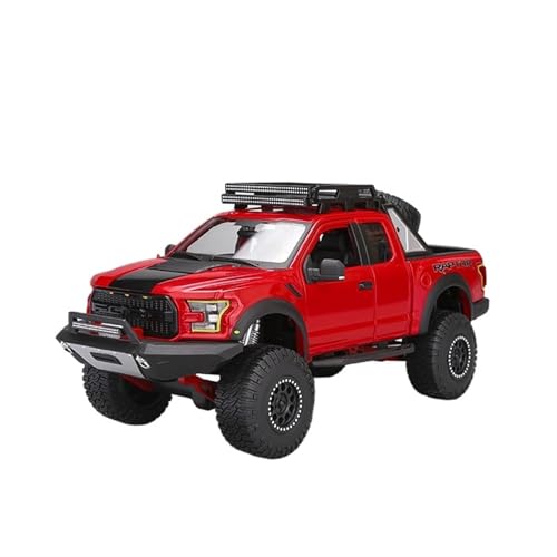 NNYIMJ for 1:24 2017 F-150 Raptor Pickup Truck Legierungsautomodell Exquisites Automodell Druckgussmodell Auto Sammlerornament(Red) von NNYIMJ