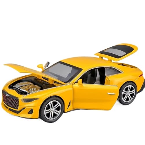 NNYIMJ Für das Modell Supersportwagen Mulliner 1/32 Modellauto aus Legierung, Spielzeug, Dekoration für Auto, Simulation, Modellauto, Legierung, Kollektion (Gelb) von NNYIMJ